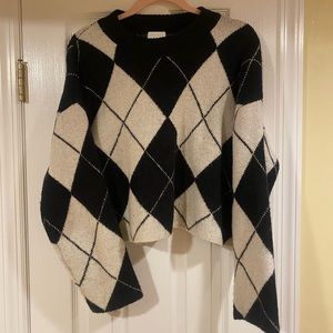 Plaid Cropped sweater